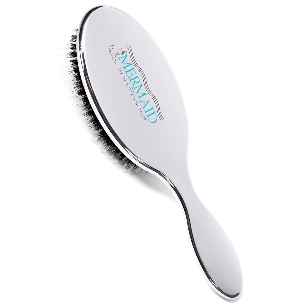 Natural Boar Bristle Hair Brush for Detangling, Smoothing & Styling